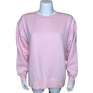 Aritzia TNA Cozy AF Fleece Crewneck - Size 2 / M Pink